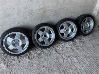 4αδα ζαντολαστιχα αλουμινιου 195/45 R16 καρε ζαντας 4x100 7,5Jx16 H2  ET38