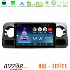 Bizzar ND2 Series 8Core Android14 2+32GB  Mercedes Sprinter W907 Navigation Multimedia Tablet 10" Με Carplay & Android Auto
