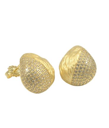 Σκουλαρίκια με σχέδιο την σταγόνα από ασήμι 925 επιχρυσωμένο 3720