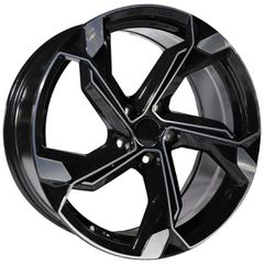 REPLICA AUDI STYLE 333 20X9.0 5X112 ET30 BLACK MACHINED FACED