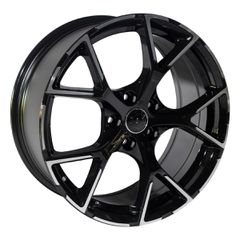 REPLICA AUDI STYLE 131 20X9.0 5X112 ET30 BLACK MACHINED FACED
