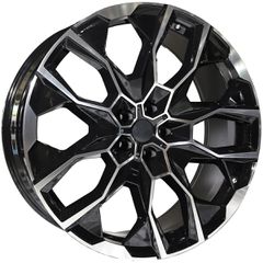 REPLICA BMW STYLE 118 20X9.5-10.5 5X112 ET33/40 BLACK MACHINED FACED