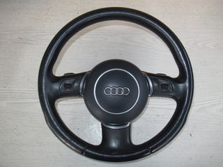 Audi A8 '02 - '09 Γνήσιο Dsg Δερμάτινο Τιμόνι Με Χειριστήρια/Αερόσακο