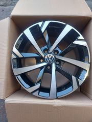 REPLICA 6.5x15 5x100 35/57.1 Black gloss diamond cut 244  VW Group-thumb-1