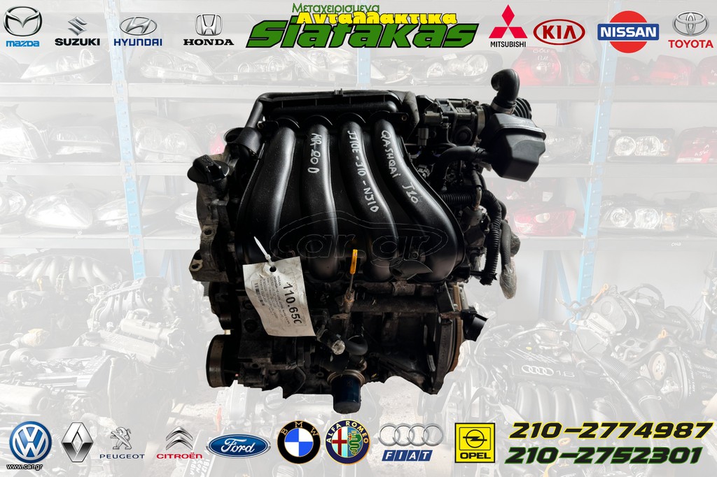 Κινητηρας NISSAN Qashqai J10 - NJ10 - JJ10E
