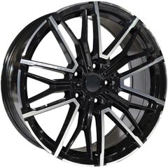 REPLICA BMW STYLE 120 19X8-9 5X120 ET35/42 BLACK MACHINED FACED