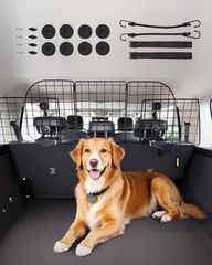 VEVOR Dog Carrier Barrier 38,5"-61,6" Ρυθμιζόμενη πύλη διαιρέτη για κατοικίδια για χώρο φορτίου