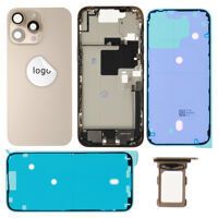 For iPhone/iPad (AP16PM0024GOPSP) Rear Cover (Pulled A) incl. small parts - Cream, For iPhone 16 Pro Max