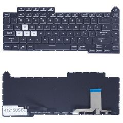 Πληκτρολόγιο - Laptop Keyboard για Asus ROG Strix G15 G513 G513Q G513IR G513QY G513QY-2C G513QM 0KBR0-4810US00 0KNR0-481KUS00 US No Frame RGB Backlight Black ( Κωδ.41215USBL )