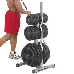 Βάση για Δίσκους/Μπάρες Body-Solid Olympic Plate Tree & Bar Holder-thumb-1