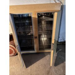 ΘΑΛΑΜΟΣ ΨΥΓΕΙΟ ΜΕ ΣΤΟΙΧΕΙΟ ΧΩΡΙΣ ΜΗΧΑΝΗ ΚΑΙ 3 ΡΥΘΜΙΖΟΜΕΝΑ ΡΑΦΙΑ – 104 X 60 X 118 CM - 65351