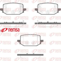 REMSA Τακάκια φρένων για NISSAN QASHQAI III (J12) - TOWNSTAR MPV (XFK)- X-TRAIL (T33)