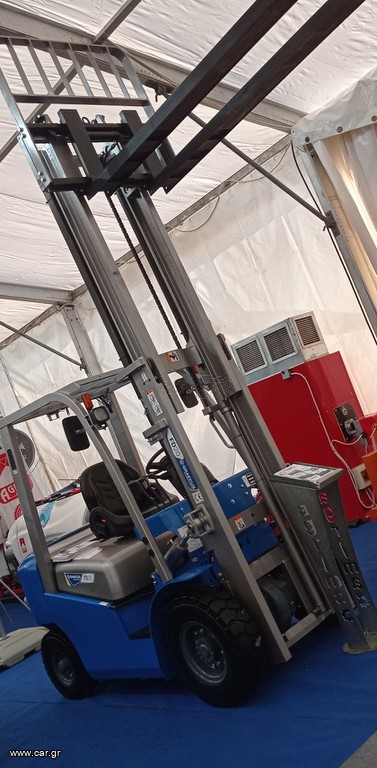 Graecus 2025 FD20 ΚΛΑΡΚ 2.0Τ diesel, Duplex 3000mm, υδραυλική πλάγια μετατόπιση, πιρούνια 1220mm