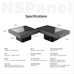 SONOFF NSPanel-EUW - Wi-Fi Smart Scene Wall Switch (86/EU Type) - Integrated HMI Touch Panel -  Smart Controller & Gateway for All Smart Devises-thumb-25
