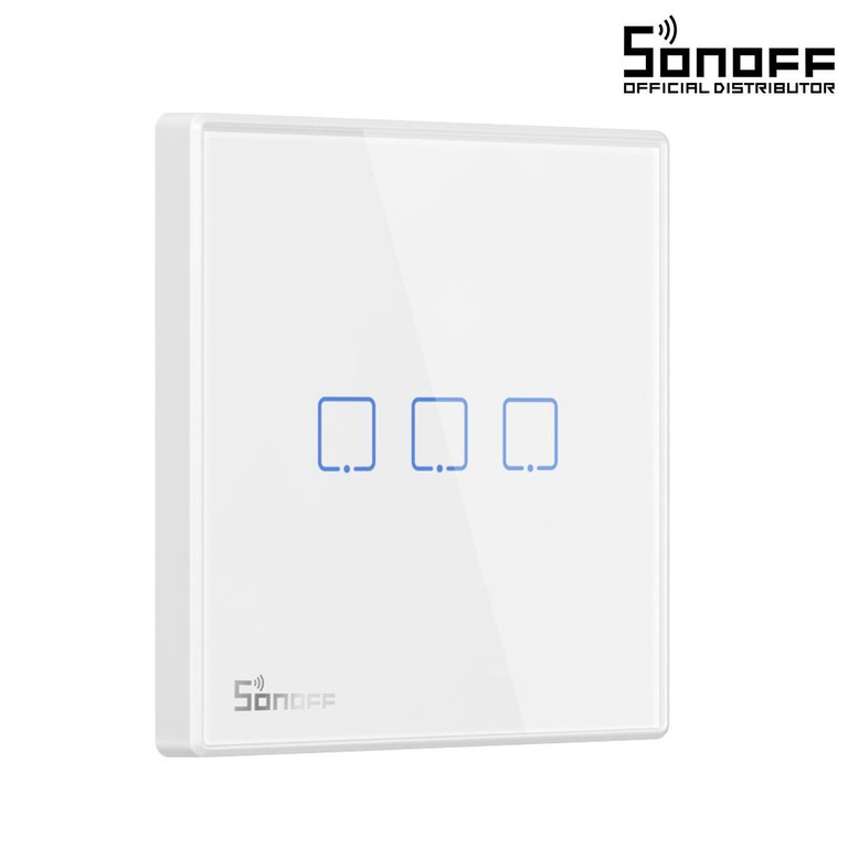 SONOFF T2EU3C-RF - 433MHz Wireless Smart Wall Touch Button Switch 3 Way - RF Series