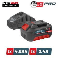 BBP9940 Starter Kit 20V Μπαταρία 4.0Ah & Φορτιστής BORMANN Pro 082224