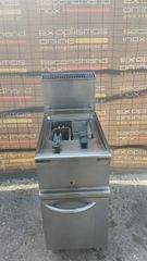 Φριτέζα Αερίου Επιδαπέδια Μονή 14Lt 40x70x87Cm DEXION - Μεταχειρισμένη.