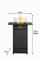 Σόμπα Τζάκι Θερμάστρα Stand Υγραερίου 15.5kW,50000 BTU,Μανιτάρι-thumb-3