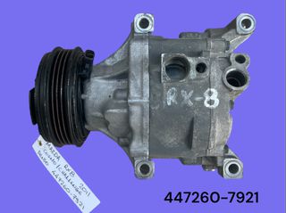 MAZDA RX-8 COSMO / CHALLENGE 2004-2012 ΜΕΤΑΧΕΙΡΙΣΜΕΝΑ ΑΝΤΑΛΛΑΚΤΙΚΑ ( κομπρεσέρ κλιματιστικού aircondition με κωδικό 447260-7921 κατάλληλο για αυτοκίνητα με κινητήρα βενζίνης 192hp και 231hp )