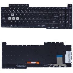 Πληκτρολόγιο - Laptop Keyboard για Asus ROG Strix G17 G713 0KNR0-681GFR00 US No Frame 4-ZONE RGB Backlight Black ( Κωδ.41213USBLTYPE2 )