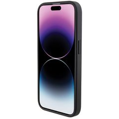 BMW Leather Textured & Stripe iPhone 15 Pro Max Case - Black-thumb-4