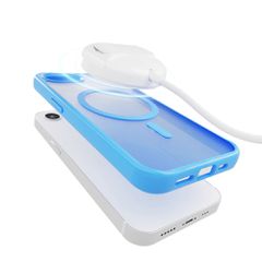 Puro Gradient MagSafe Silicone Case for iPhone 16e/17e - Blue-thumb-2