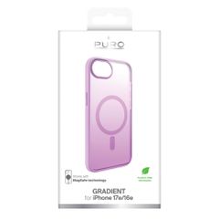 Puro Gradient MagSafe Silicone Case for iPhone 16e/17e - Pink-thumb-1