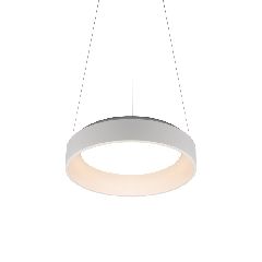 Κρεμαστό φωτιστικό κρεμαστό Led Apollo 36W CCT 3670lm λευκό ματ μεταλλικό με διάσταση D45xH120cm