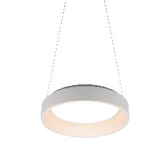Κρεμαστό φωτιστικό LED Apollo 48W επιλογή ρύθμισης απόχρωσης φωτός CCT 5350lm λευκό ματ μεταλλικό με διάσταση D60xH120cm