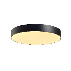 Φωτιστικό οροφής OPTIMUS LED 60W 5600lm με επιλογής απόχρωσης φωτός CCT μαύρο μεταλλικό D75xH10cm