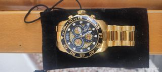 Πωλειται Ανδρικό ρολόι Invicta Pro Diver Quartz 48,8mm Gold Blac Dial 1k9837