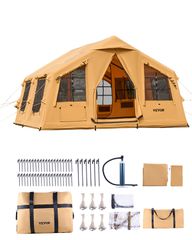 Φουσκωτή σκηνή VEVOR για κάμπινγκ 8-12 ατόμων Glamping σκηνή με αντλία Εύκολη ρύθμιση