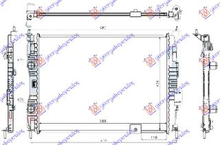 Ψυγειο Νερου 1.6 Βενζινη (590x430x16) (ΧΩΡΙΣ ΣΩΛΗΝΑΚΙ) Nissan Qashqai 10-13 - 576006305