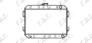 Ψυγειο (38x52) Toyota HI-LUX (RN 35/45) 79-84 - 090506300