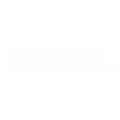 Αυτοκόλλητο Σήμα "Diesel" Λευκό 7x1.5cm 1Τμχ