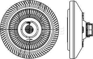 Mahle Συμπλέκτης, Βεντιλατέρ Ψυγείου - Cfc 212 000P