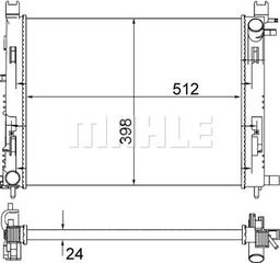Mahle Ψυγείο, Ψύξη Κινητήρα - Cr 2166 001S