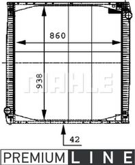 Mahle Ψυγείο, Ψύξη Κινητήρα - Cr 696 000P