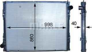 Mahle Ψυγείο, Ψύξη Κινητήρα - Cr 916 000P