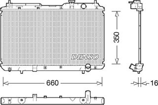 Denso Ψυγείο, Ψύξη Κινητήρα - DRM40034