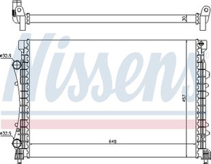 Nissens Ψυγείο, Ψύξη Κινητήρα - 63815