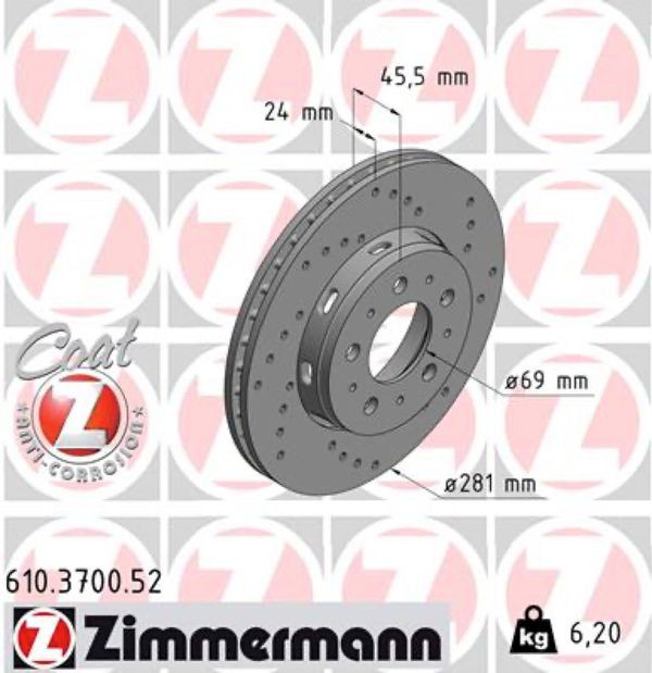 Zimmermann Δισκόπλακα - 610.3700.52