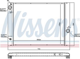 Nissens Ψυγείο, Ψύξη Κινητήρα - 60763