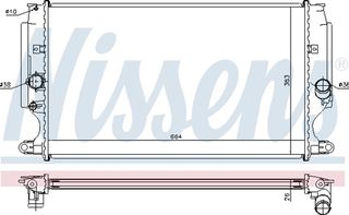Nissens Ψυγείο, Ψύξη Κινητήρα - 64693