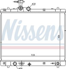 Nissens Ψυγείο, Ψύξη Κινητήρα - 69402