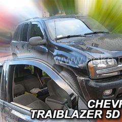 ΑΝΕΜΟΘΡΑΥΣΤΕΣ ΓΙΑ CHEVROLET TRAIBLAZER 5D 2002-2009 ΖΕΥΓΑΡΙ ΑΠΟ ΕΥΚΑΜΠΤΟ ΦΙΜΕ ΠΛΑΣΤΙΚΟ HEKO - 2 ΤΕΜ.