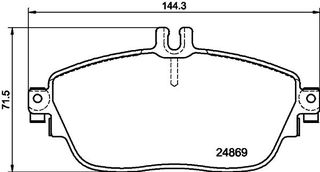 ΤΑΚ. MERCEDES A,B-CLASS (W176,W246) 18  T2149 410605DA0A 410605DA0B 41060HG00C 0004203002 0004209104 0064204620 0064204720 0064208520 0084200320 0084200620 A0004203002 A0004209104 A0064204620 A0064204