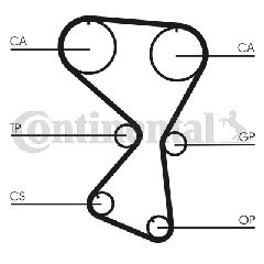 ΙΜ.ΧΡΟΝ. HYUNDAI SANTA FE 2.4  CT1075 2431238210 2431238220 2431238220