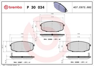 P30034 ΤΑΚ.ΕΜΠ.KIA CARENS 02- P30034 3501111112U02 3501180BM01 3501211112U02 3501280BM01 3503100U151001 581010QA00 581011XA00 5810122B00 58101C9A60 58101C9A70 58101D8A50 58101J4A00 V3010610300 V30106