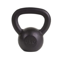 Kettlebell 6kg Black Mat Optimum-thumb-2